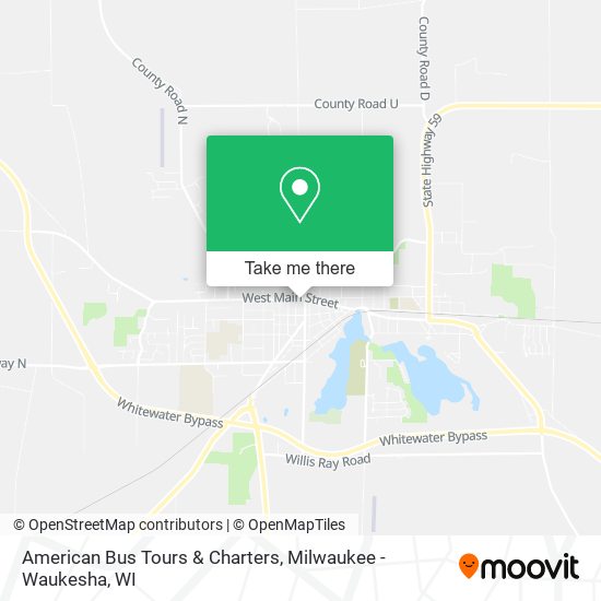 American Bus Tours & Charters map