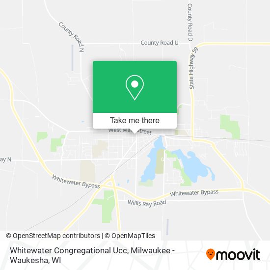 Whitewater Congregational Ucc map