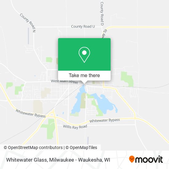Whitewater Glass map