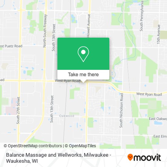 Balance Massage and Wellworks map