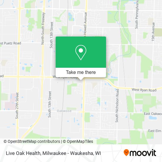 Mapa de Live Oak Health