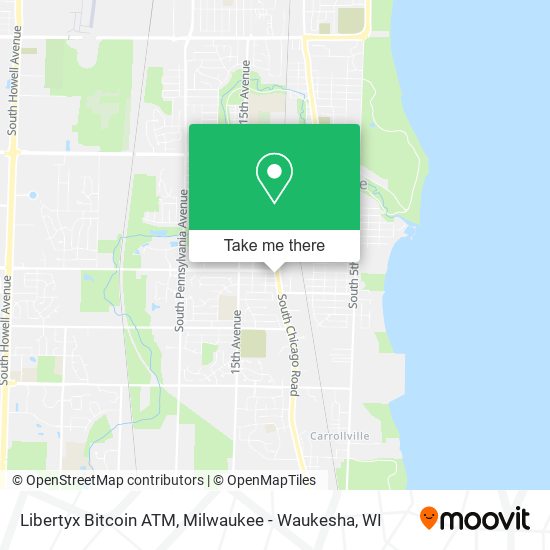 Mapa de Libertyx Bitcoin ATM