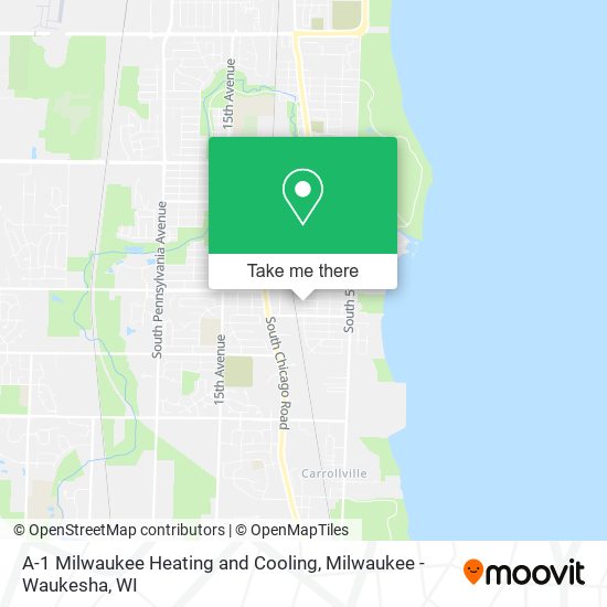 A-1 Milwaukee Heating and Cooling map