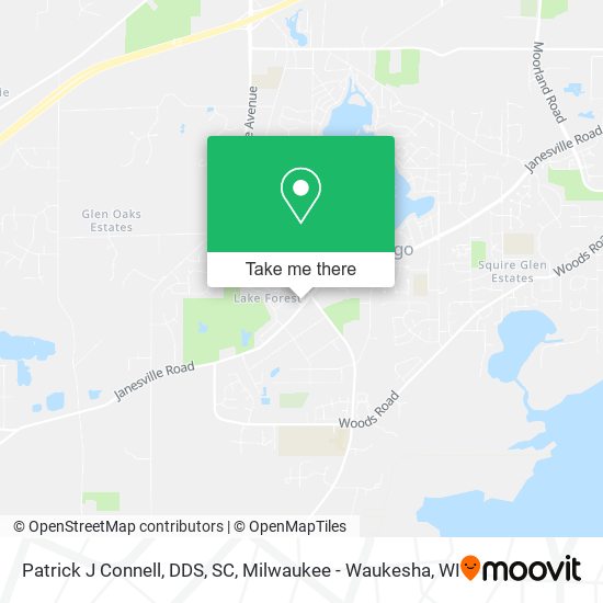Patrick J Connell, DDS, SC map