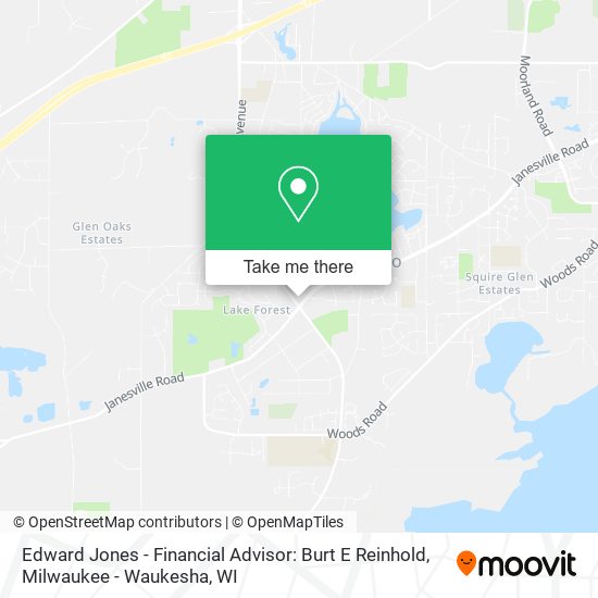 Mapa de Edward Jones - Financial Advisor: Burt E Reinhold