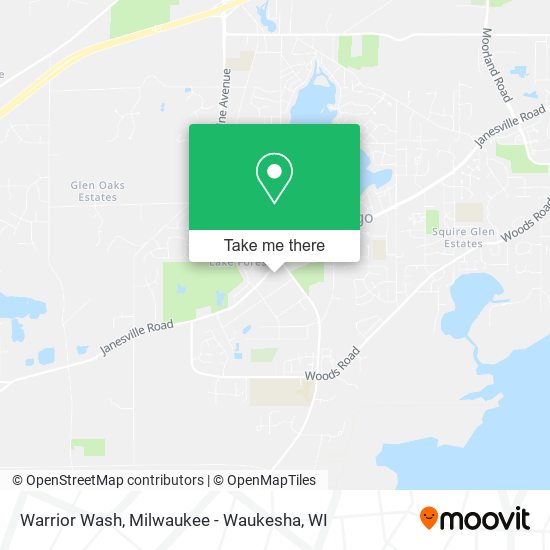 Warrior Wash map