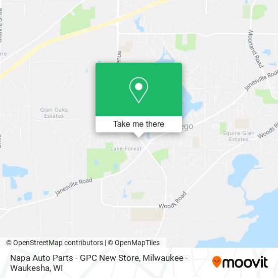 Mapa de Napa Auto Parts - GPC New Store