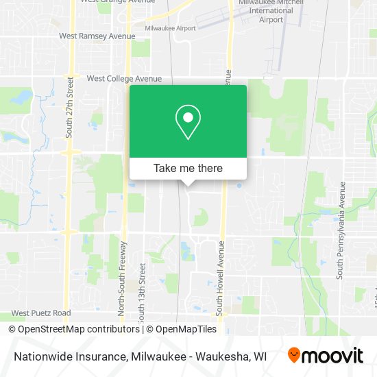 Mapa de Nationwide Insurance