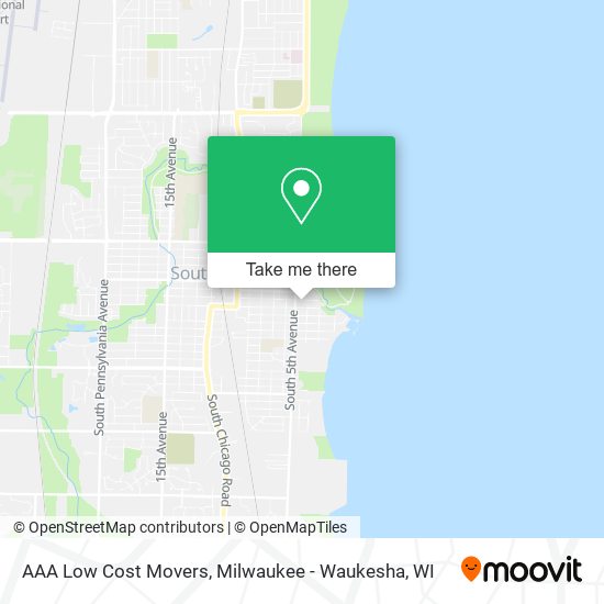 AAA Low Cost Movers map