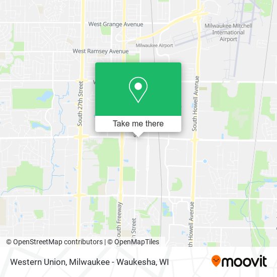 Western Union map