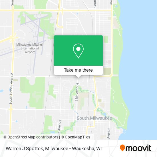 Warren J Spottek map