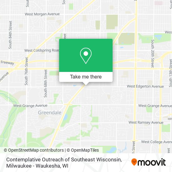 Mapa de Contemplative Outreach of Southeast Wisconsin