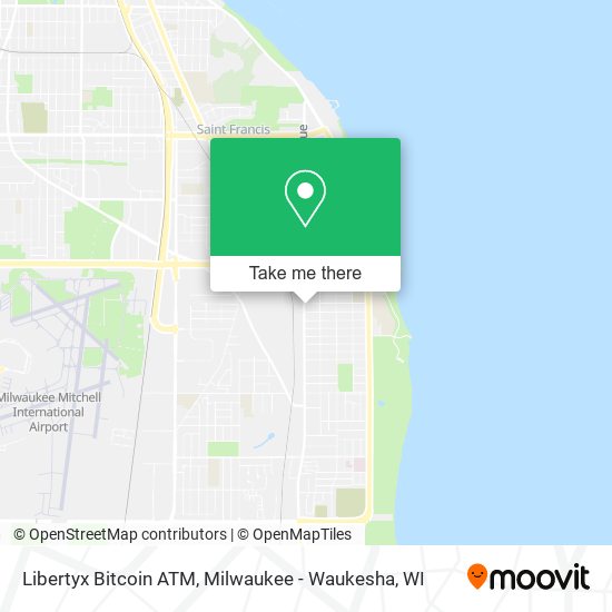 Mapa de Libertyx Bitcoin ATM