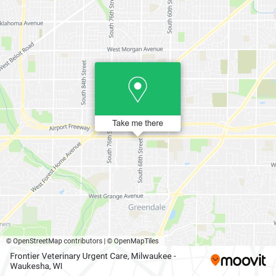 Mapa de Frontier Veterinary Urgent Care