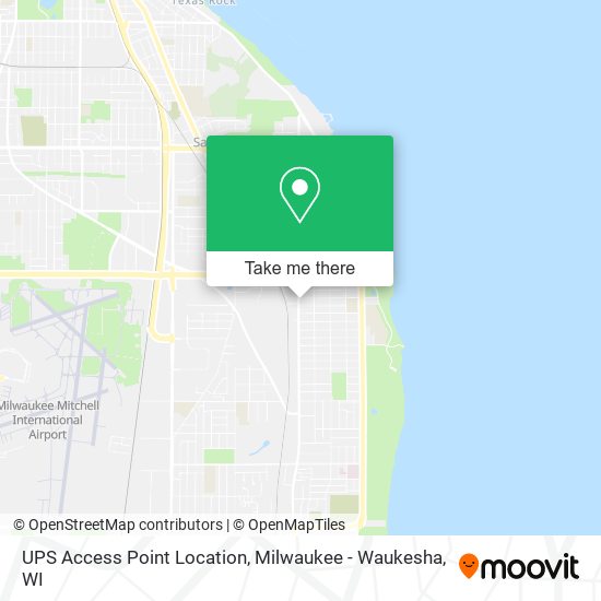 UPS Access Point Location map