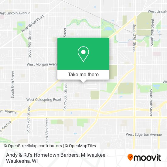 Andy & RJ's Hometown Barbers map