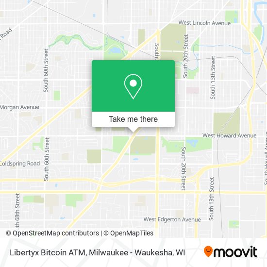 Mapa de Libertyx Bitcoin ATM