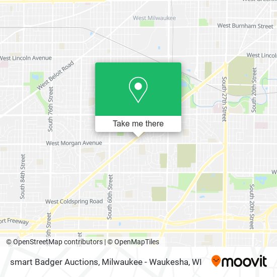 Mapa de smart Badger Auctions
