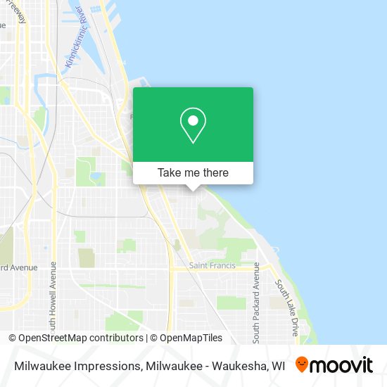 Mapa de Milwaukee Impressions