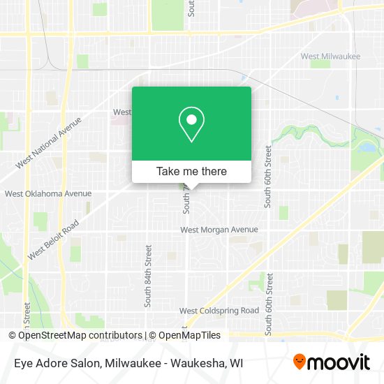 Mapa de Eye Adore Salon