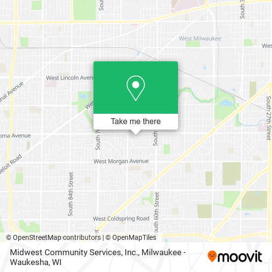 Mapa de Midwest Community Services, Inc.
