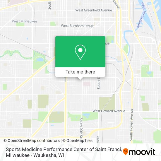 Sports Medicine Performance Center of Saint Franci map