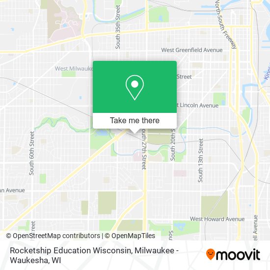 Mapa de Rocketship Education Wisconsin