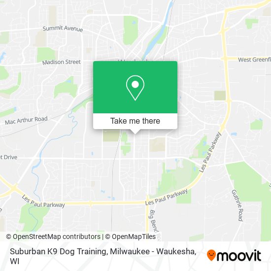 Mapa de Suburban K9 Dog Training