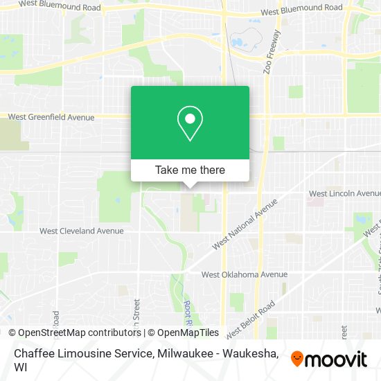 Chaffee Limousine Service map