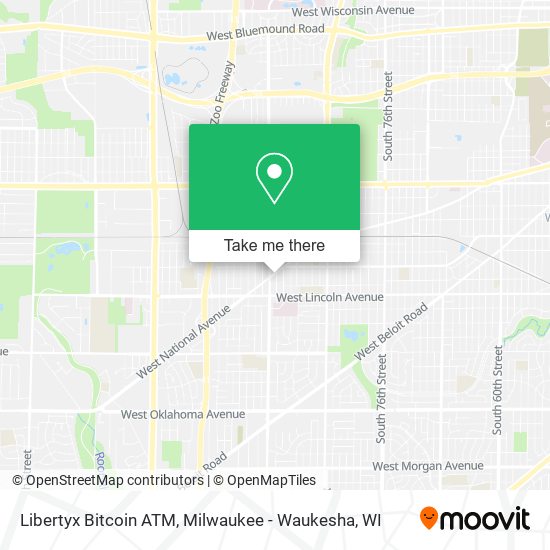 Mapa de Libertyx Bitcoin ATM