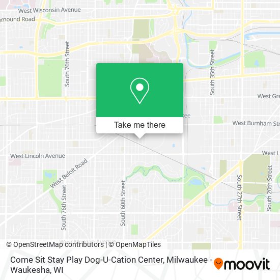 Mapa de Come Sit Stay Play Dog-U-Cation Center