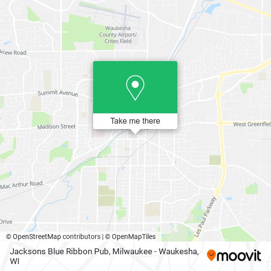 Mapa de Jacksons Blue Ribbon Pub