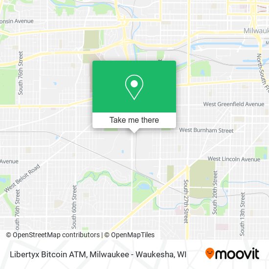 Mapa de Libertyx Bitcoin ATM