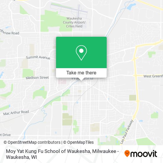 Mapa de Moy Yat Kung Fu School of Waukesha