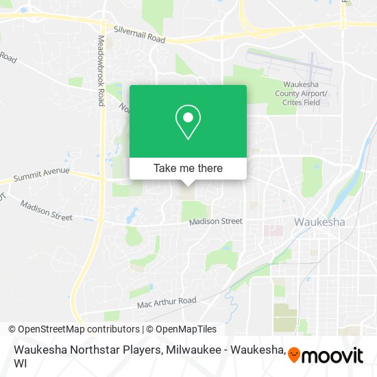 Mapa de Waukesha Northstar Players