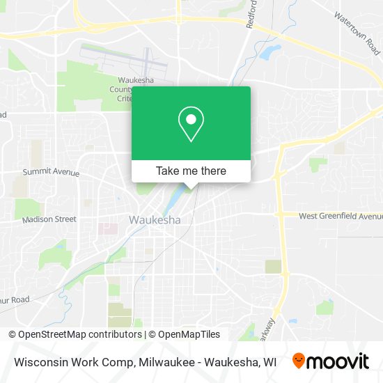 Wisconsin Work Comp map