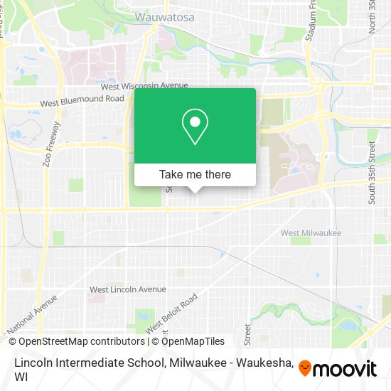 Mapa de Lincoln Intermediate School