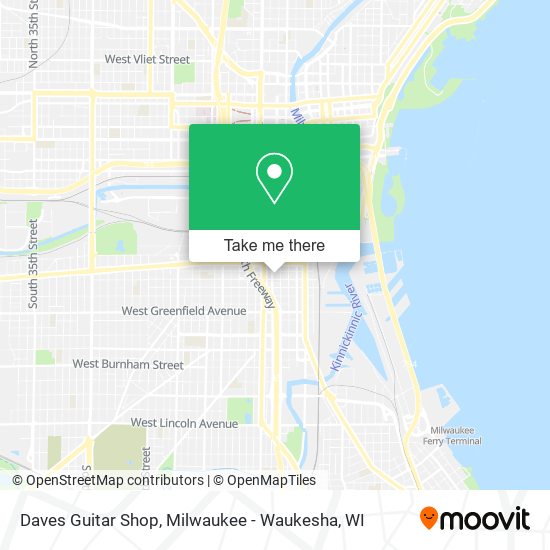 Daves Guitar Shop map