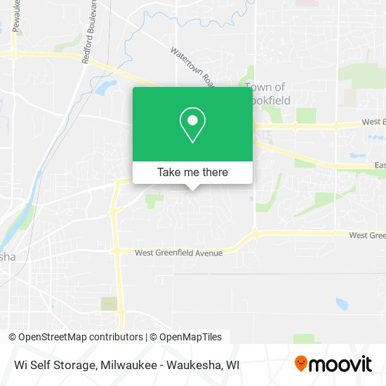 Wi Self Storage map