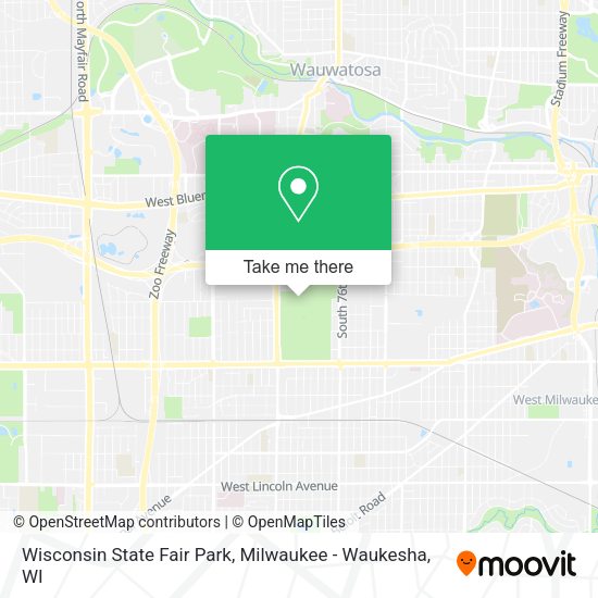 Mapa de Wisconsin State Fair Park