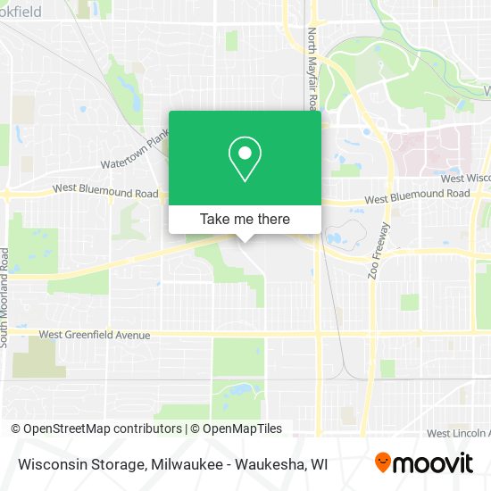 Wisconsin Storage map