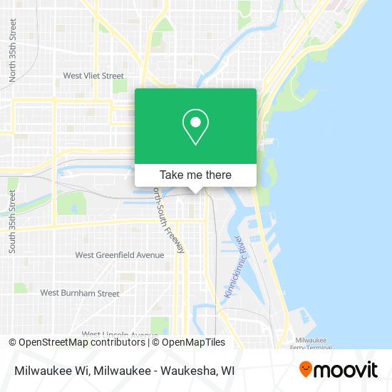 Mapa de Milwaukee Wi