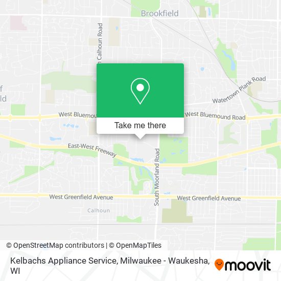 Mapa de Kelbachs Appliance Service