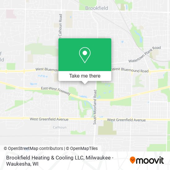 Mapa de Brookfield Heating & Cooling LLC