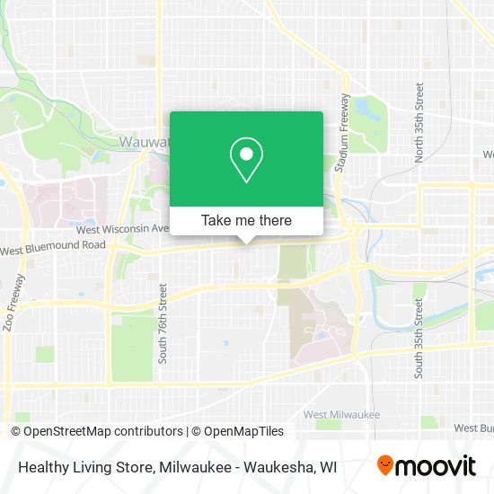 Mapa de Healthy Living Store