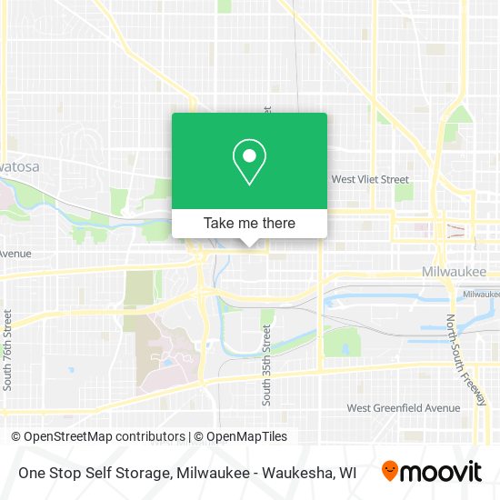 Mapa de One Stop Self Storage