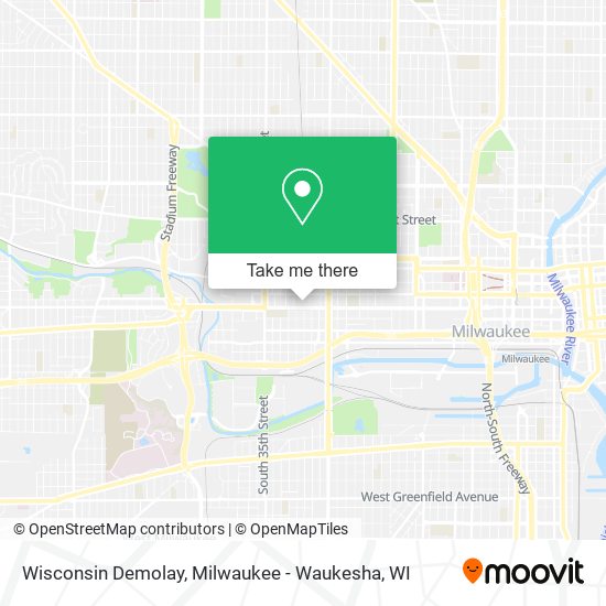 Mapa de Wisconsin Demolay