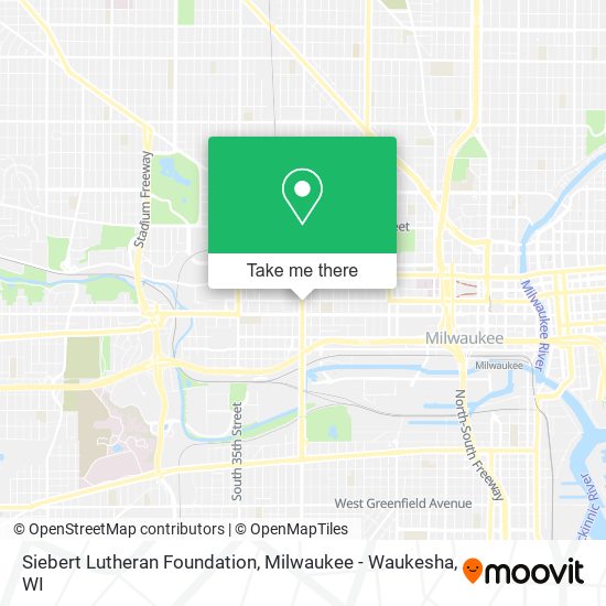 Siebert Lutheran Foundation map