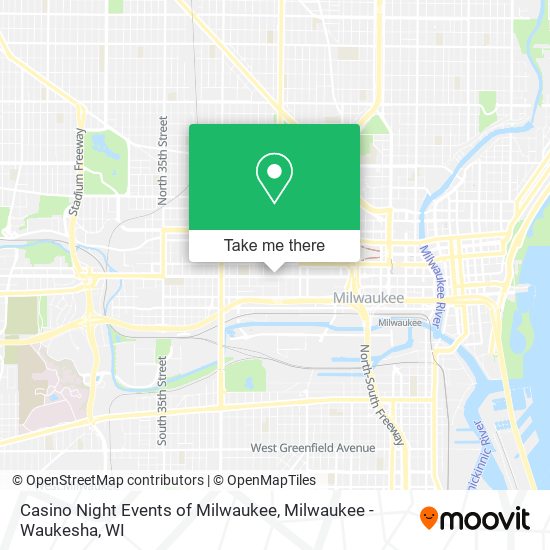 Mapa de Casino Night Events of Milwaukee