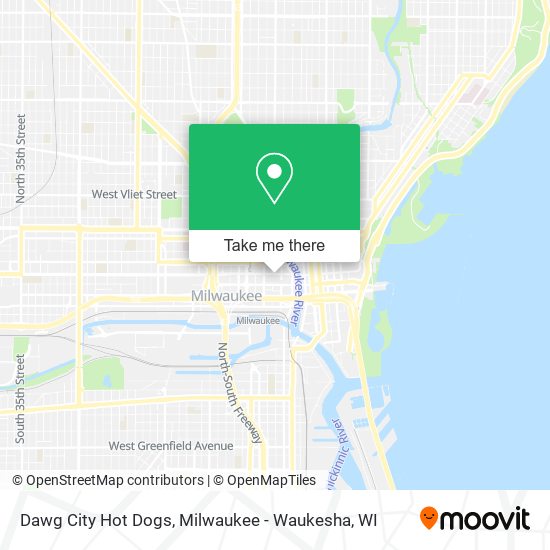Dawg City Hot Dogs map
